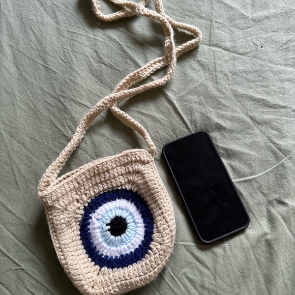🧿 hand-crocheted evil eye bag - Picture 3 of 3
